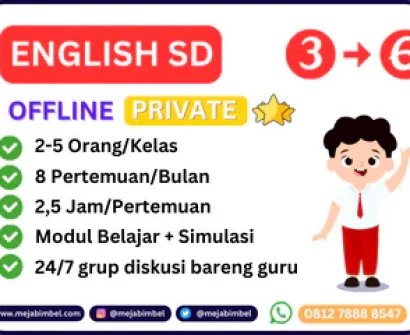 les bahasa inggris sd sleman jogja