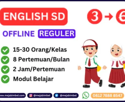 les bahasa inggris sd murah di jogja